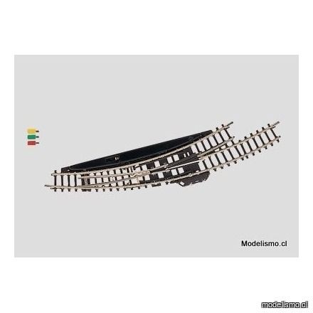 KL Märklin Z 8568 Desvío electromagnético en curva a la izquierda - usado KL Märklin Z 8568 Desvío electromagnético en curva a la izquierda - usado