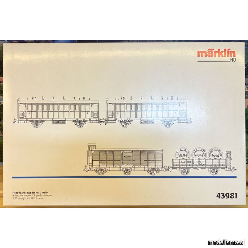 PF Märklin H0 43981 Ramal de tren de Pfalz-Bahn - usado PF Märklin H0 43981 Ramal de tren de Pfalz-Bahn - usado
