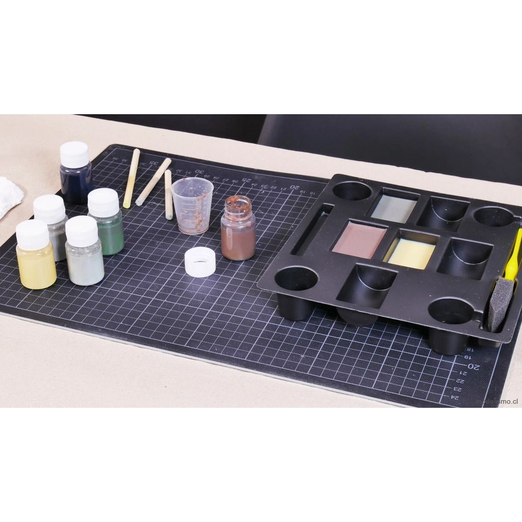Noch 61200 Juego de colores naturales, 6 concentrados de color, 20 ml cada uno, 1 vaso mezclador, 1 esponja Noch 61200 Juego de colores naturales, 6 concentrados de color, 20 ml cada uno, 1 vaso mezclador, 1 esponja