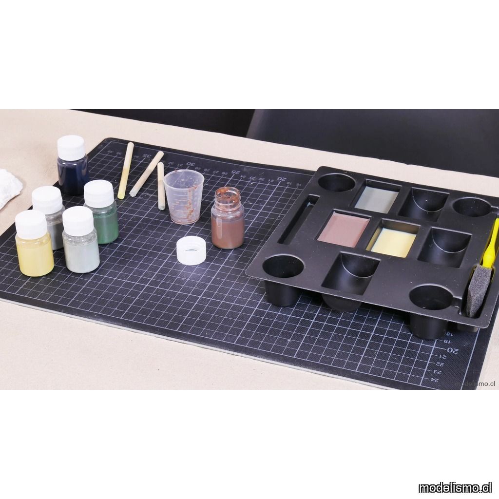 Noch 61200 Juego de colores naturales, 6 concentrados de color, 20 ml cada uno, 1 vaso mezclador, 1 esponja Noch 61200 Juego de colores naturales, 6 concentrados de color, 20 ml cada uno, 1 vaso mezclador, 1 esponja