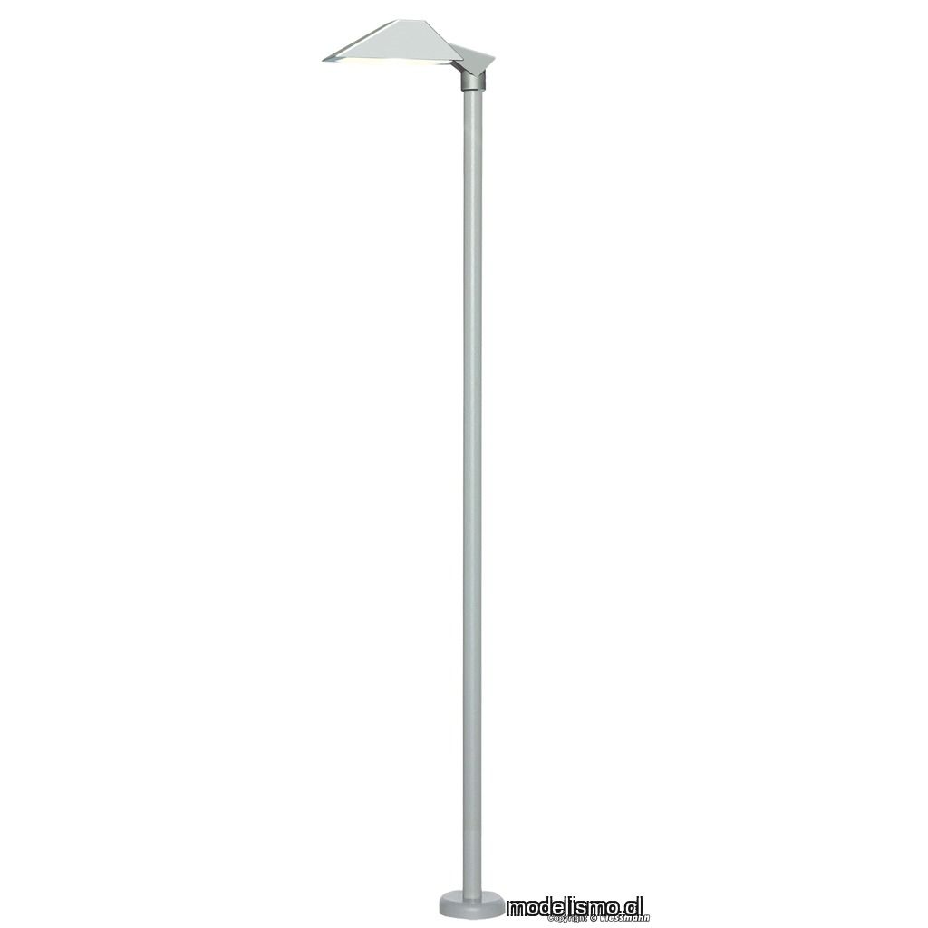 Viessmann 6083 H0 Lámpara de plataforma moderna, LED blanco Viessmann 6083 H0 Lámpara de plataforma moderna, LED blanco