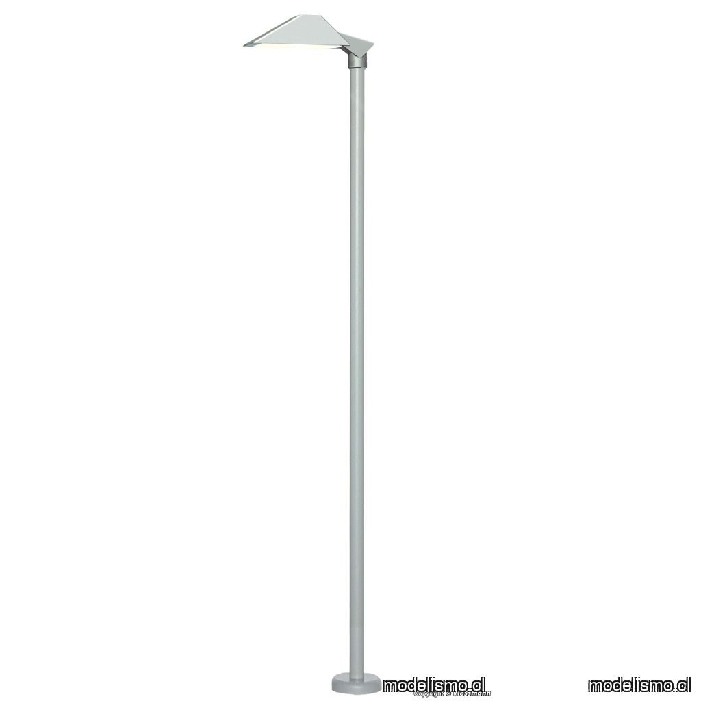 Viessmann 6083 H0 Lámpara de plataforma moderna, LED blanco Viessmann 6083 H0 Lámpara de plataforma moderna, LED blanco