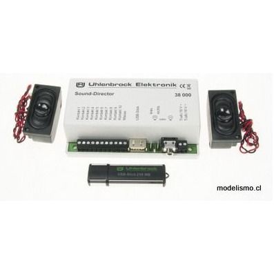 Uhlenbrock 38000 Director de sonido: sonidos propios en el modelo de tren con mp3