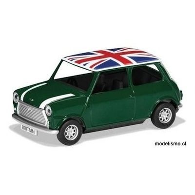 Corgi 82112 Mini Cooper, verde / blanco, RHD, Union Jack Best of British 1:36 Corgi 82112 Mini Cooper, verde / blanco, RHD, Union Jack Best of British 1:36