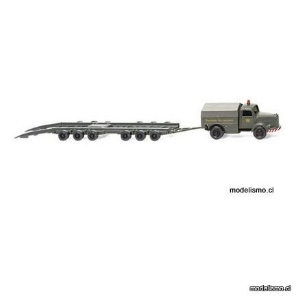 Wiking H0 59003 Mercedes L 3500 con patinete de calle Culemeyer DB