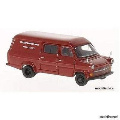 BoS 87375 Ford Transit Mk. I, rojo, Porsche Racing Service, 1965 1:87 BoS 87375 Ford Transit Mk. I, rojo, Porsche Racing Service, 1965 1:87