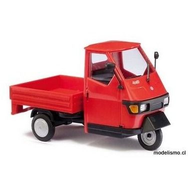 Busch 1:43 60001 Piaggio Ape 50, rojo