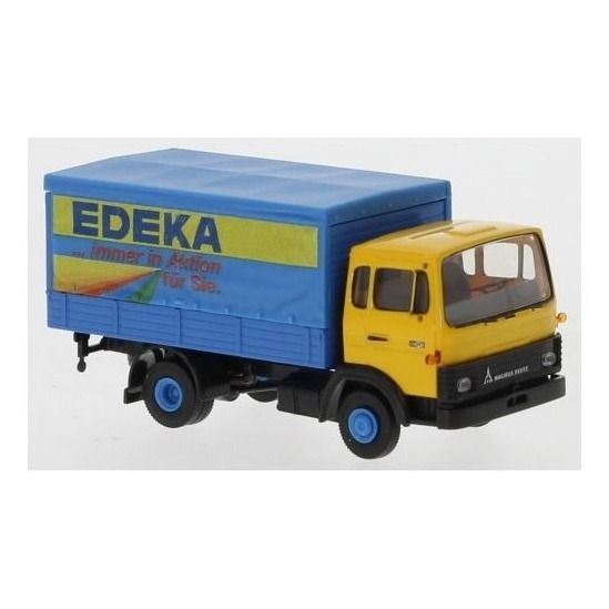 Brekina 34723 Magirus MK, Construcción de bebidas, campaña Edeka, 1975 1:87 Brekina 34723 Magirus MK, Construcción de bebidas, campaña Edeka, 1975 1:87