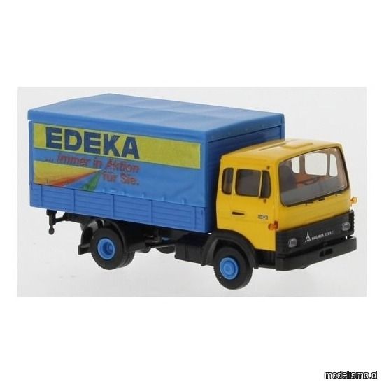 Brekina 34723 Magirus MK, Construcción de bebidas, campaña Edeka, 1975 1:87 Brekina 34723 Magirus MK, Construcción de bebidas, campaña Edeka, 1975 1:87