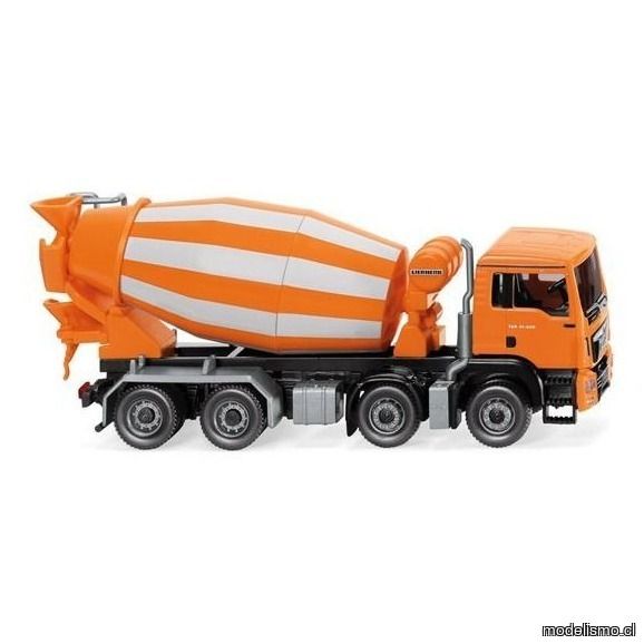 Wiking 68148 MAN TGS Euro 6 / Liebherr Camión hormigonera, naranja, época VI 1:87