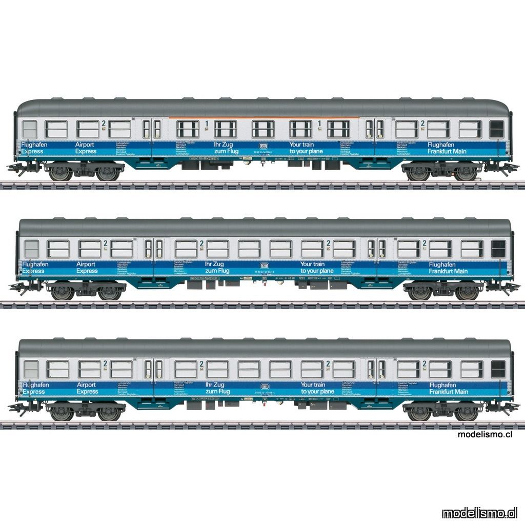 KL Märklin 43815 Set de coches de viajeros "Airport Express" - usado KL Märklin 43815 Set de coches de viajeros "Airport Express" - usado