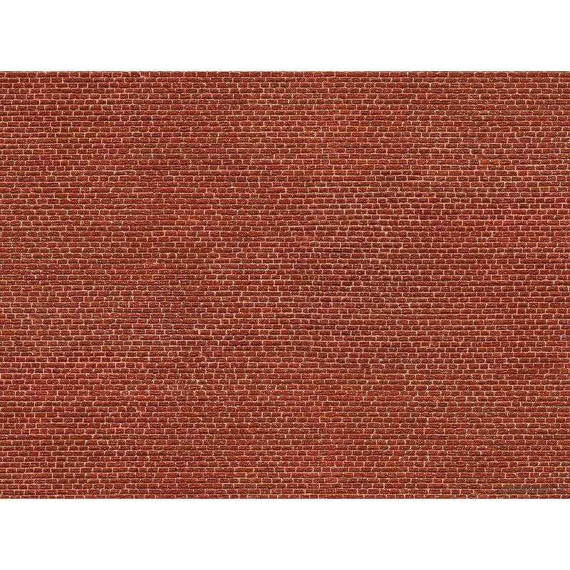 NOCH 56610 Lámina de cartón 3D “clinker” rojo, 25 x 12,5 cm NOCH 56610 Lámina de cartón 3D “clinker” rojo, 25 x 12,5 cm