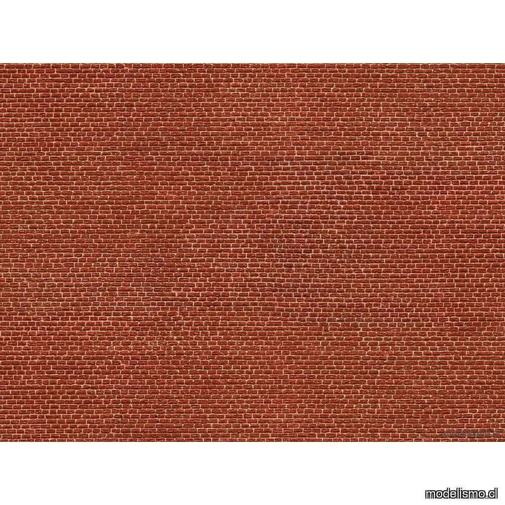 NOCH 56610 Lámina de cartón 3D “clinker” rojo, 25 x 12,5 cm NOCH 56610 Lámina de cartón 3D “clinker” rojo, 25 x 12,5 cm