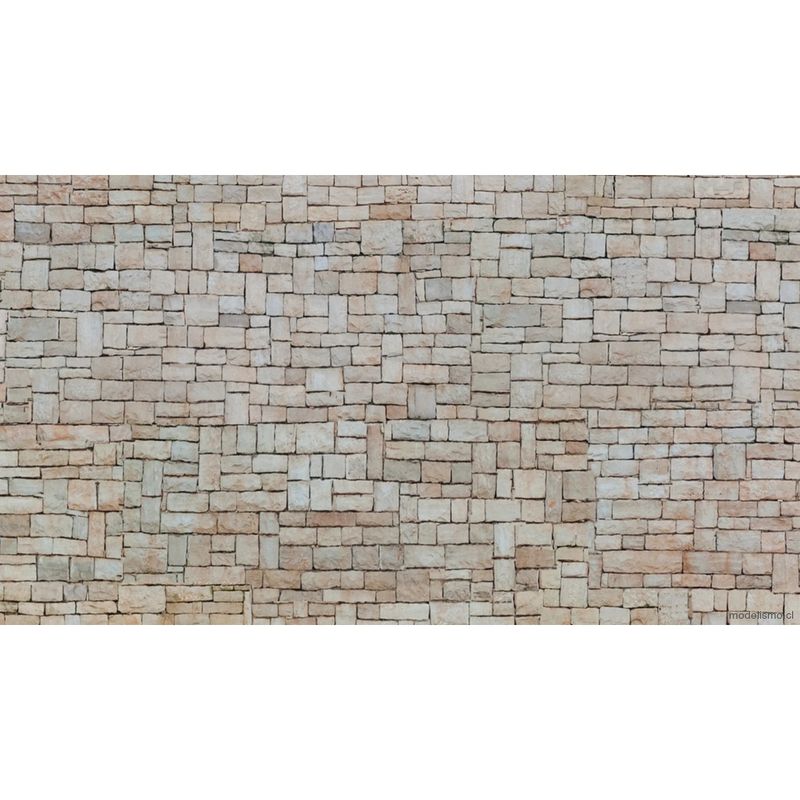 NOCH 56642 Lámina de cartón 3D “pared de piedra caliza” beige, 25 x 12,5 cm NOCH 56642 Lámina de cartón 3D “pared de piedra caliza” beige, 25 x 12,5 cm