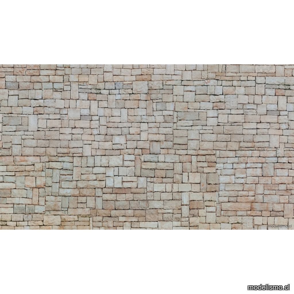 NOCH 56642 Lámina de cartón 3D “pared de piedra caliza” beige, 25 x 12,5 cm NOCH 56642 Lámina de cartón 3D “pared de piedra caliza” beige, 25 x 12,5 cm