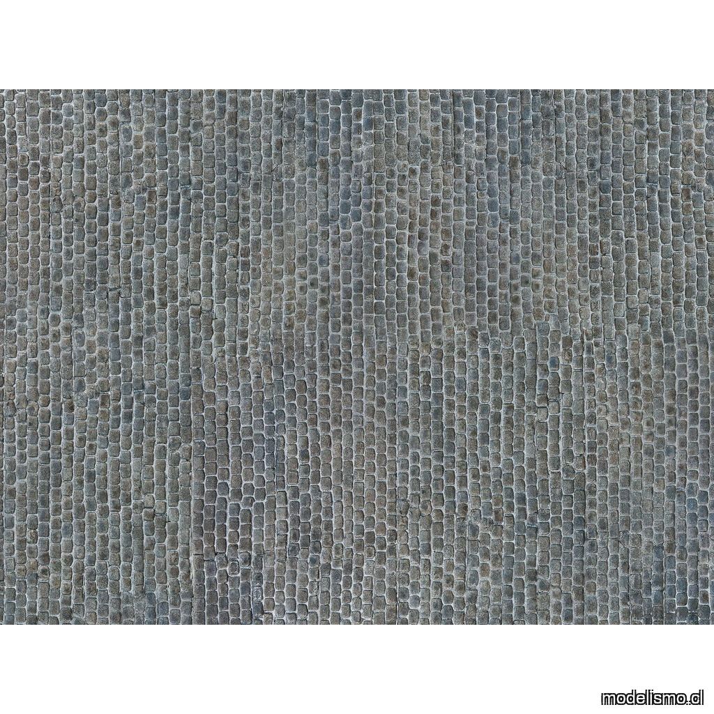 NOCH 56721 Lámina de cartón 3D “pavimento del casco antiguo” 25 x 12,5 cm