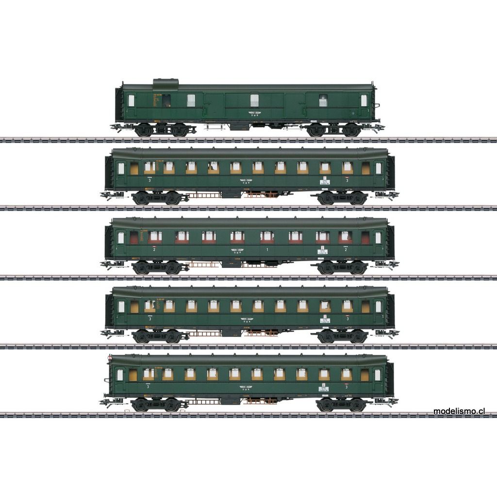 Märklin 42265 Juego de vagones de tren expreso Hechtwagen / "Pike Cars" - usado Märklin 42265 Juego de vagones de tren expreso Hechtwagen / "Pike Cars" - usado