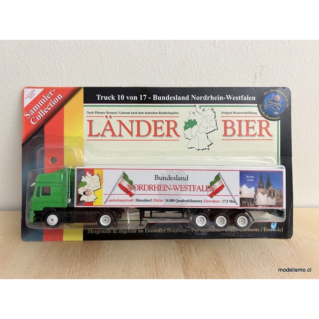 H0 1:87 Camión con remolque MAN - Länder Bier -  Bundesland Nordrhein-Westfalen