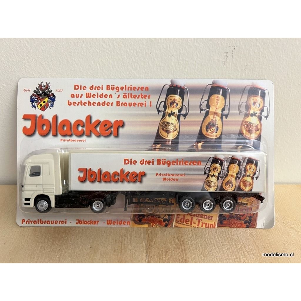 H0 1:87 Camión con remolque Mercedes Benz - Jblacker - Die drei Bügelriesen H0 1:87 Camión con remolque Mercedes Benz - Jblacker - Die drei Bügelriesen
