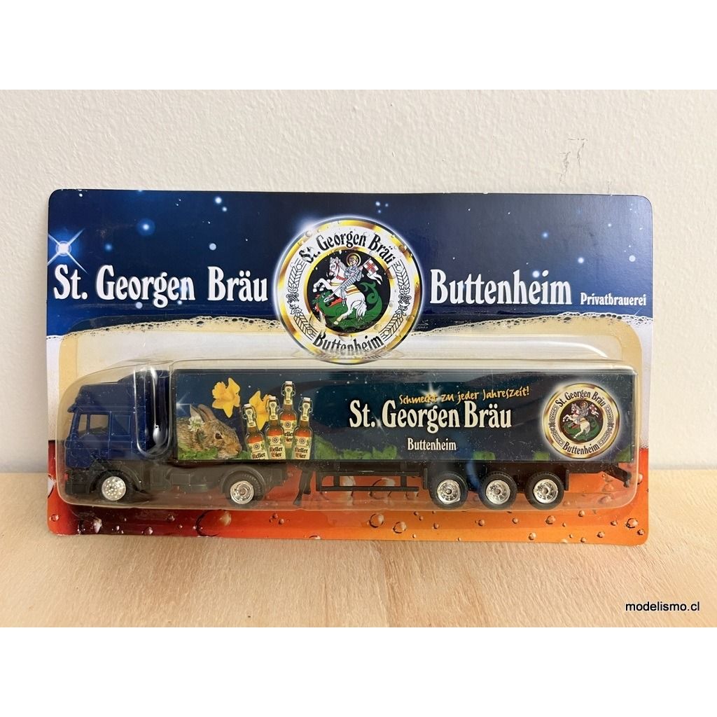 H0 1:87 Camión con remolque MAN - St. Georgen Bräu Buttenheim