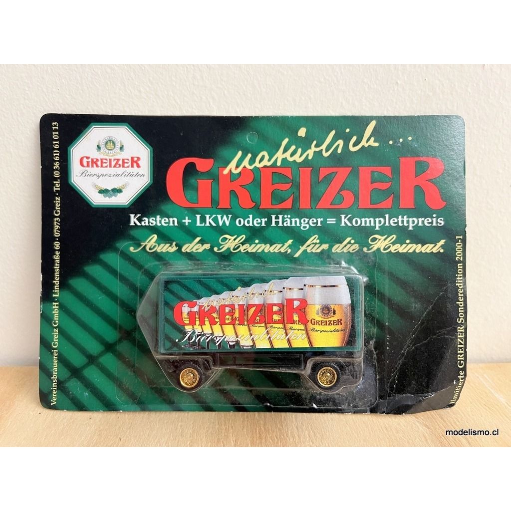 H0 1:87 remolque de dos ejes - natürlich Greizer Bierspezialitäten H0 1:87 remolque de dos ejes - natürlich Greizer Bierspezialitäten