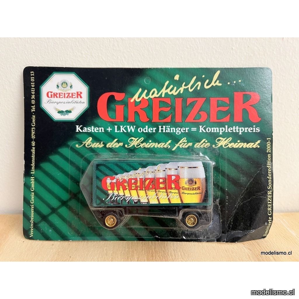 H0 1:87 remolque de dos ejes - natürlich Greizer Bierspezialitäten H0 1:87 remolque de dos ejes - natürlich Greizer Bierspezialitäten