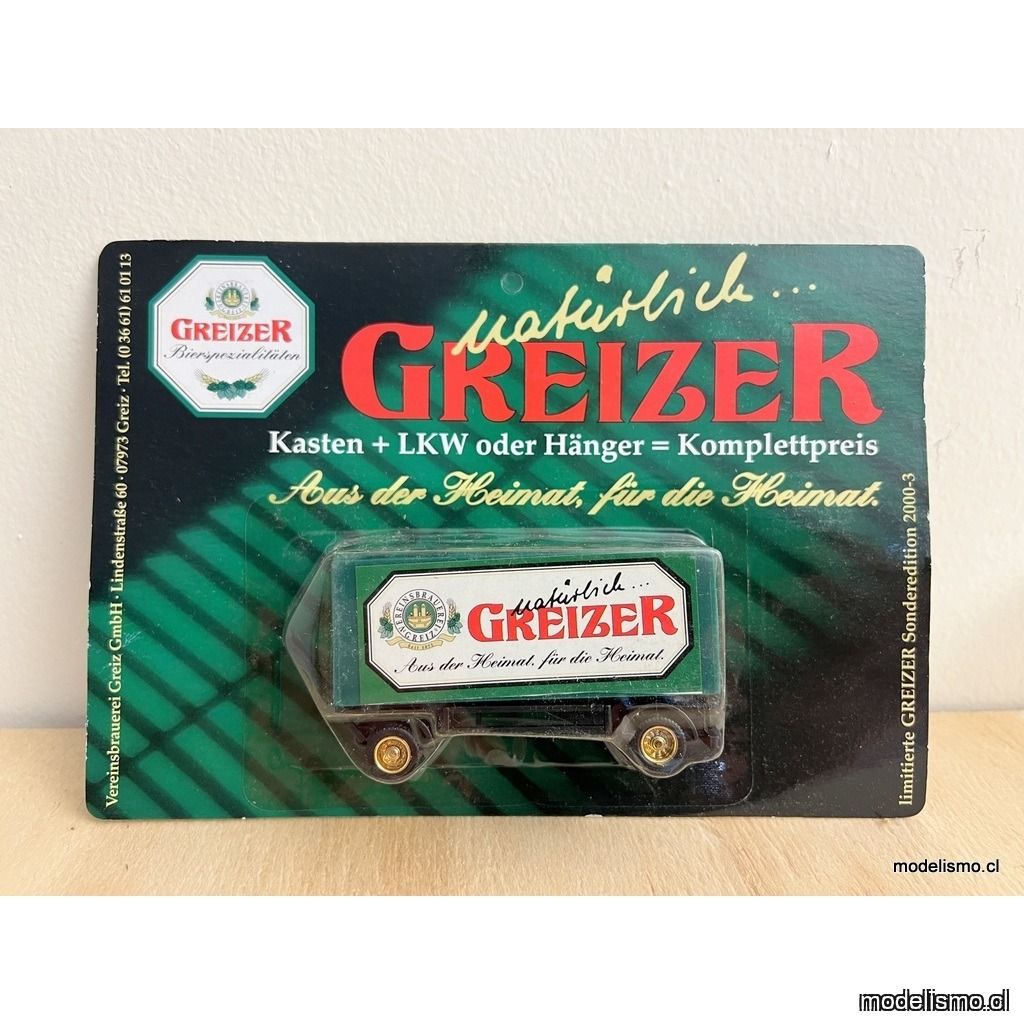 H0 1:87 remolque de dos ejes - natürlich Greizer H0 1:87 remolque de dos ejes - natürlich Greizer