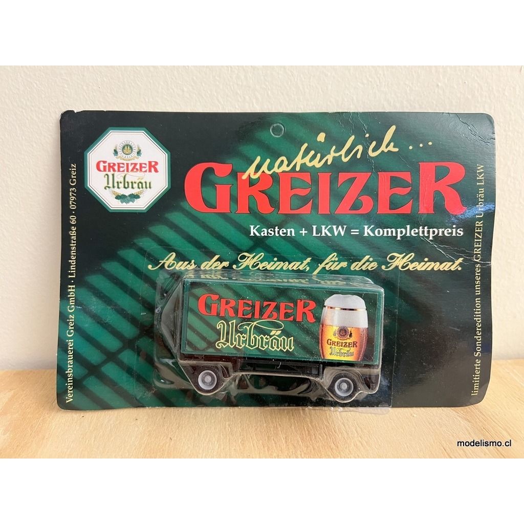 H0 1:87 remolque de dos ejes - Greizer Urbräu H0 1:87 remolque de dos ejes - Greizer Urbräu