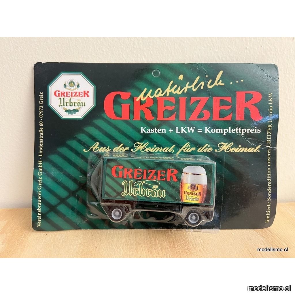 H0 1:87 remolque de dos ejes - Greizer Urbräu H0 1:87 remolque de dos ejes - Greizer Urbräu