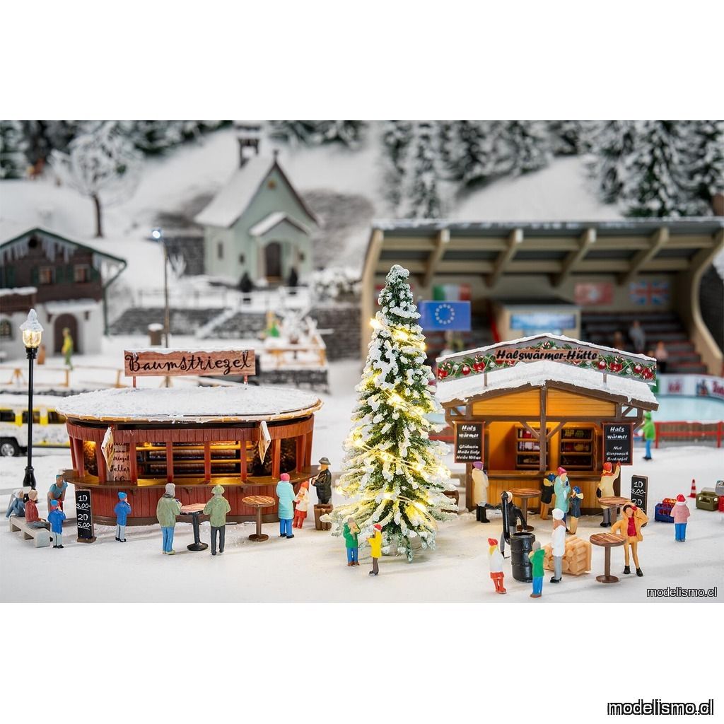 Faller 151647 Visitantes del mercado navideño