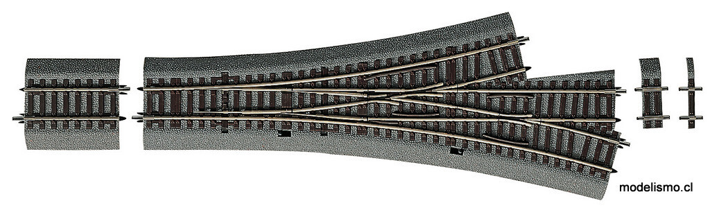 Roco 42543 Desvío de tres itinerarios DWW15