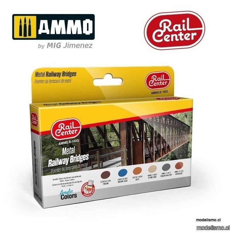 AMMO.R-1023 Rail Center - Puentes de Ferrocarril de Metal AMMO.R-1023 Rail Center - Puentes de Ferrocarril de Metal