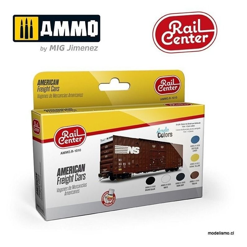 AMMO.R-1010 Rail-Center - Vagones de Mercancías Americanos AMMO.R-1010 Rail-Center - Vagones de Mercancías Americanos