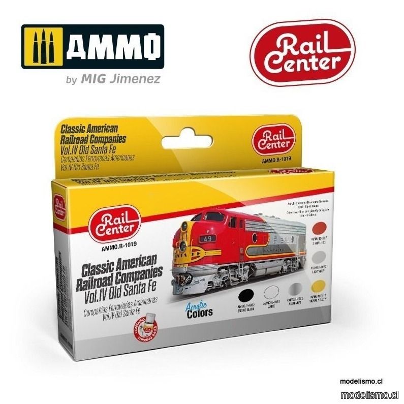 AMMO.R-1019 Rail-Center - Compañías Ferroviarias Americanas. Vol IV Old Santa Fe AMMO.R-1019 Rail-Center - Compañías Ferroviarias Americanas. Vol IV Old Santa Fe