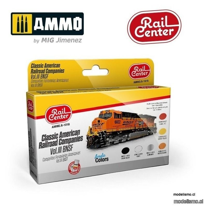 AMMO.R-1018 Rail-Center - Compañías Ferroviarias Americanas. Vol III BNSF AMMO.R-1018 Rail-Center - Compañías Ferroviarias Americanas. Vol III BNSF