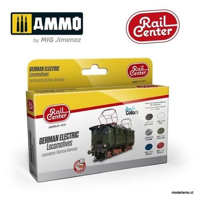 AMMO.R-1013 Rail-Center - Set de Locomotoras Eléctricas Alemanas AMMO.R-1013 Rail-Center - Set de Locomotoras Eléctricas Alemanas