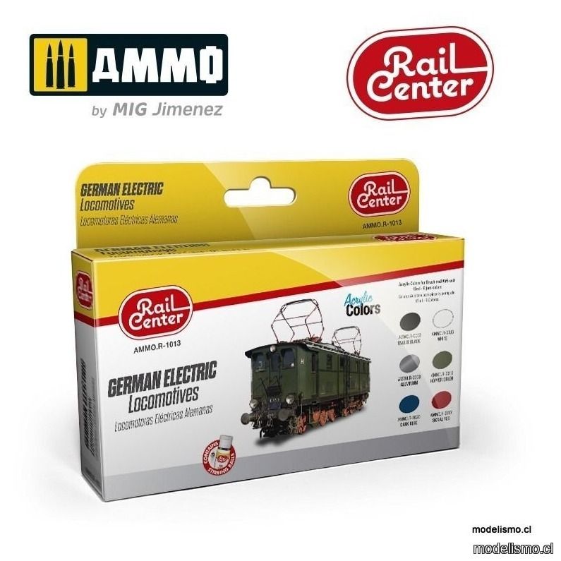AMMO.R-1013 Rail-Center - Set de Locomotoras Eléctricas Alemanas AMMO.R-1013 Rail-Center - Set de Locomotoras Eléctricas Alemanas