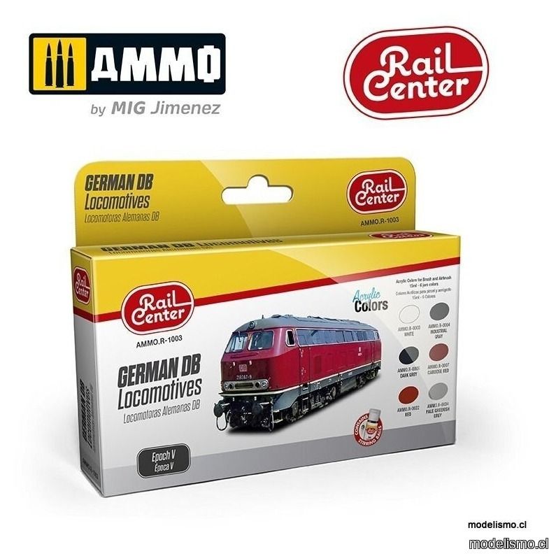 AMMO.R-1003 Rail-Center - Locomotoras Alemanas DB Época V AMMO.R-1003 Rail-Center - Locomotoras Alemanas DB Época V