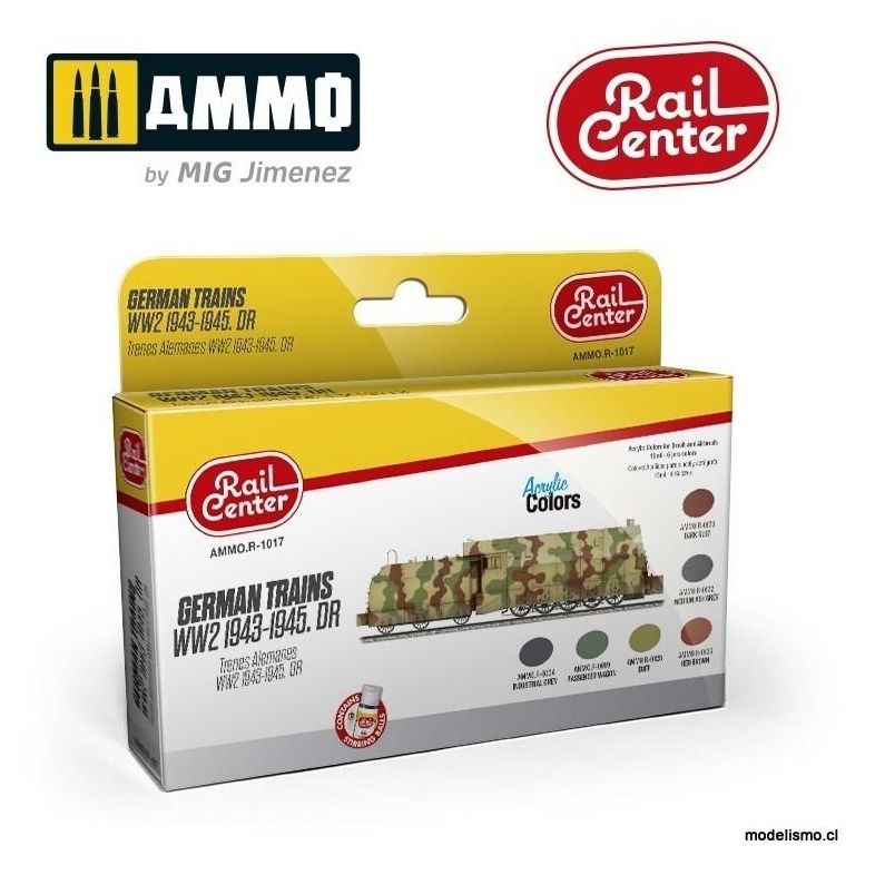 AMMO.R-1017 Rail Center - Trenes Alemanes de la Segunda Guerra Mundial 1943-1945. DR AMMO.R-1017 Rail Center - Trenes Alemanes de la Segunda Guerra Mundial 1943-1945. DR