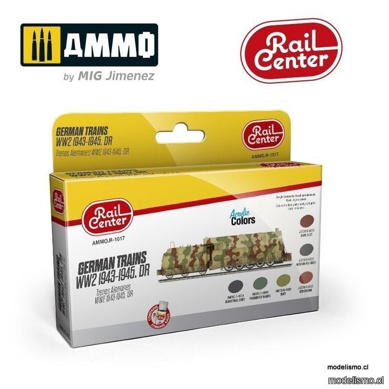 AMMO.R-1017 Rail Center - Trenes Alemanes de la Segunda Guerra Mundial 1943-1945. DR AMMO.R-1017 Rail Center - Trenes Alemanes de la Segunda Guerra Mundial 1943-1945. DR