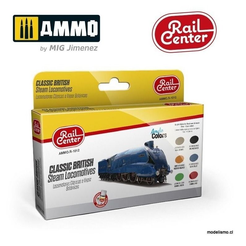 AMMO.R-1012 Rail Center - Set de Locomotoras de Vapor Británicas Clásicas AMMO.R-1012 Rail Center - Set de Locomotoras de Vapor Británicas Clásicas