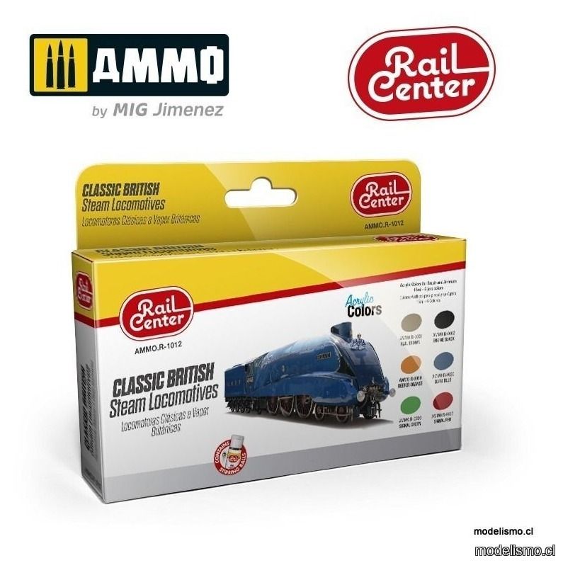AMMO.R-1012 Rail Center - Set de Locomotoras de Vapor Británicas Clásicas AMMO.R-1012 Rail Center - Set de Locomotoras de Vapor Británicas Clásicas