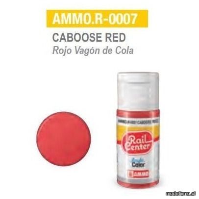 AMMO.R-0007 Rojo Vagón de Cola 15ml
