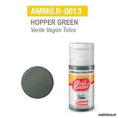 AMMO.R-0013 Verde Vagón Tolva 15ml AMMO.R-0013 Verde Vagón Tolva 15ml