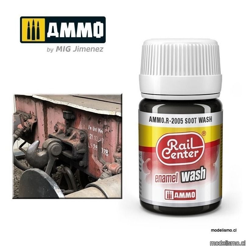 AMMO.R-2005 RAIL-CENTER Lavado Hollín (35 mL) AMMO.R-2005 RAIL-CENTER Lavado Hollín (35 mL)