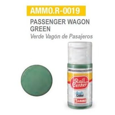 AMMO.R-0019 Verde Vagón de Pasajeros 15ml