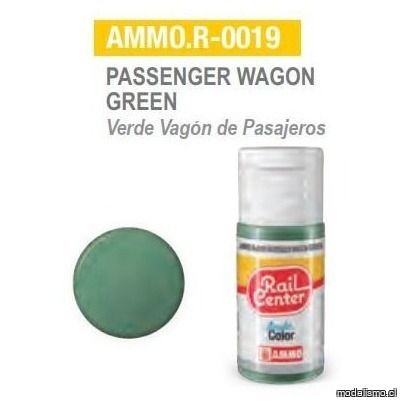AMMO.R-0019 Verde Vagón de Pasajeros 15ml