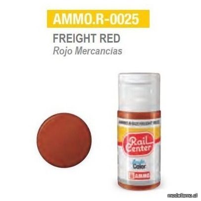 AMMO.R-0025 Rojo Mercancías 15ml AMMO.R-0025 Rojo Mercancías 15ml