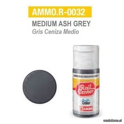 reserva anticipada AMMO.R-0032 Gris Ceniza Medio 15ml reserva anticipada AMMO.R-0032 Gris Ceniza Medio 15ml