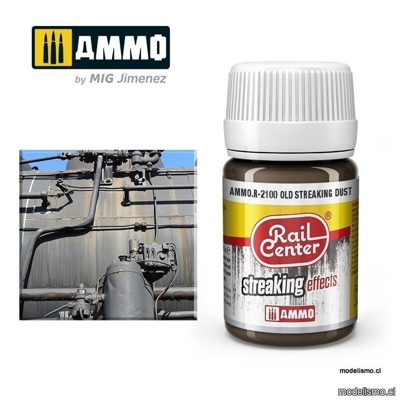 AMMO.R-2100 RAIL-CENTER Escurridos de Polvo Viejos (35 mL) AMMO.R-2100 RAIL-CENTER Escurridos de Polvo Viejos (35 mL)